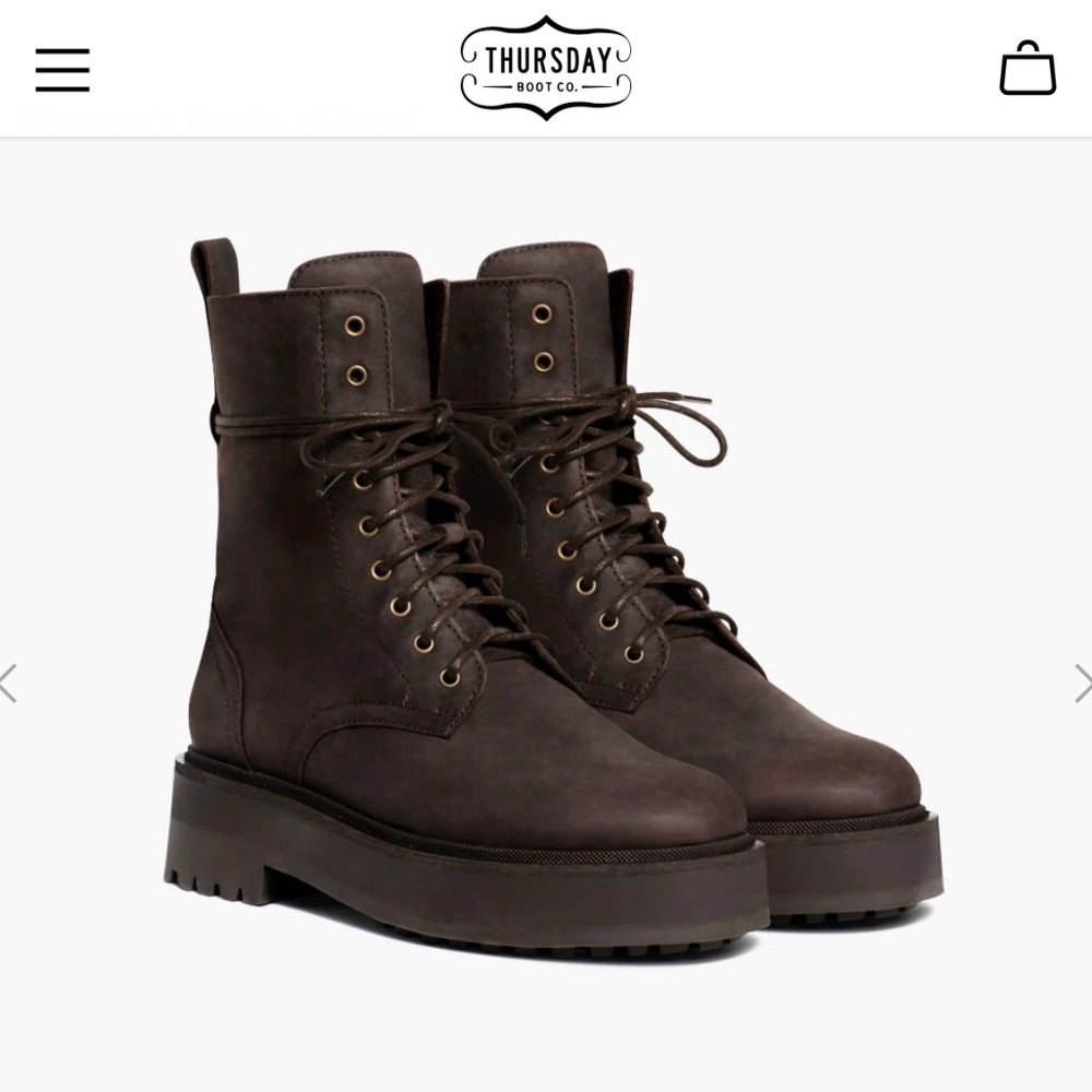 Thursday Boot Company Dark Brown Combat Boots